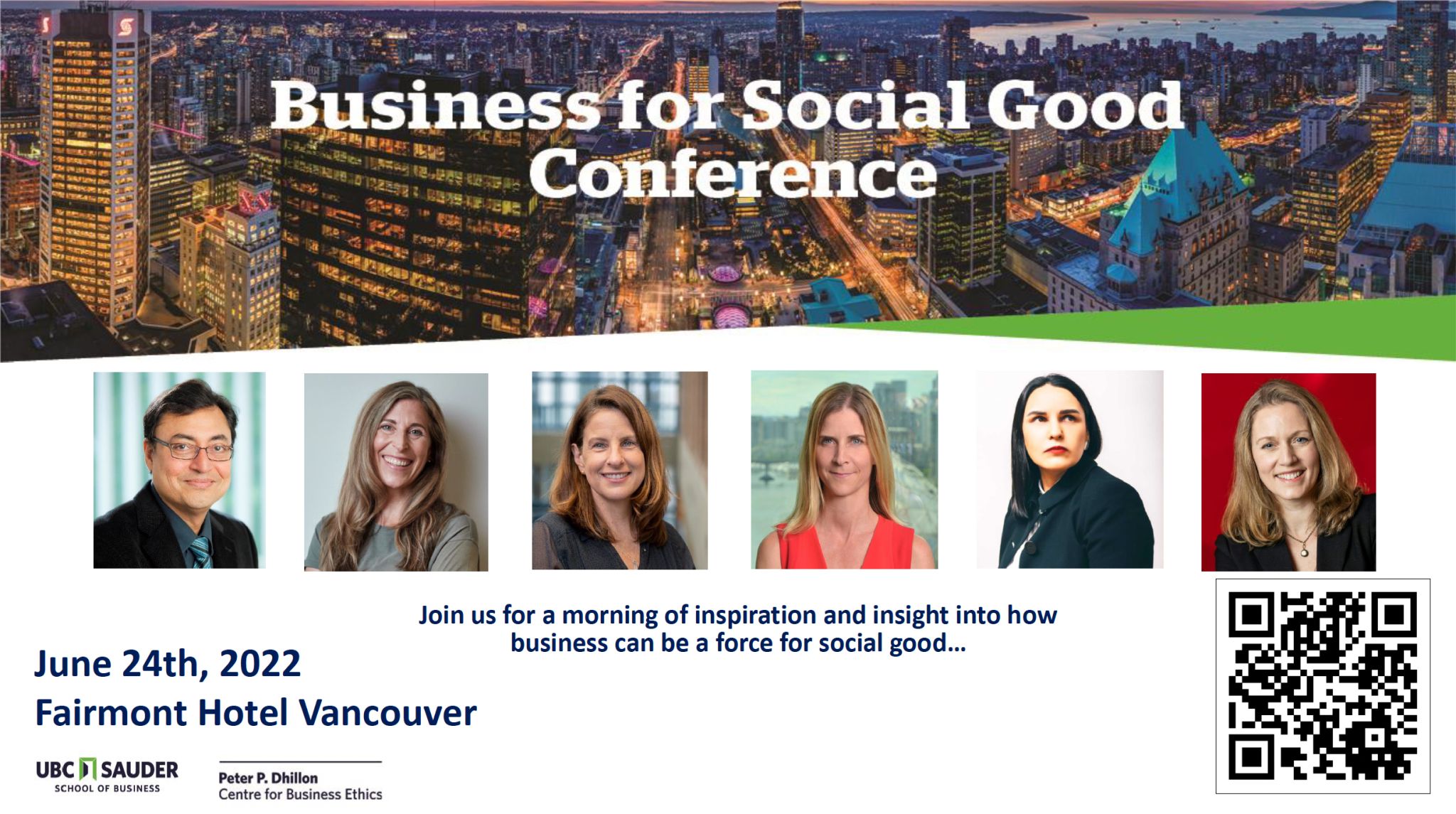 CSB Director CB Bhattacharya Participated in the UBC Sauder School of Business "Business for Social Good Conference" Panel