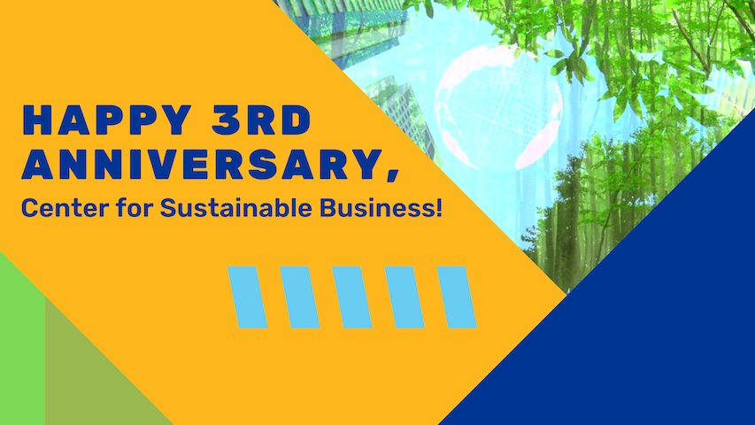 Center for Sustainable Business Celebrates Three Years of Progress 
