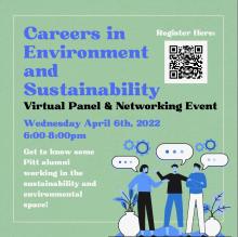 Careers in Environment and Sustainability: Virtual Panel & Networking