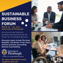 Spring 2022 Sustainable Business Forum